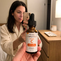 MELAO Naturals Vitamin C Serum in use 2