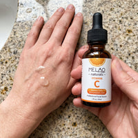 MELAO Naturals Vitamin C Serum in use 3
