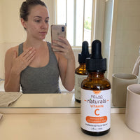 MELAO Naturals Vitamin C Serum in use 4