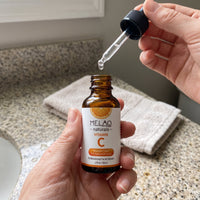 MELAO Naturals Vitamin C Serum in use 6