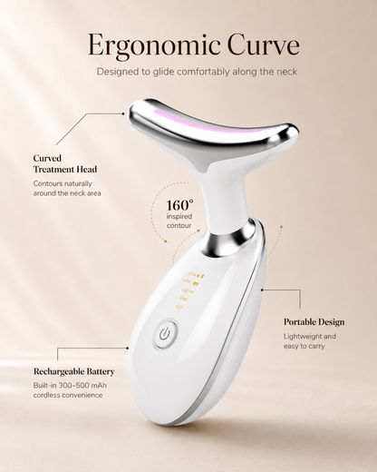 SENVÈ Neck Massager, curved treatment head detail